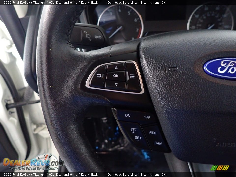 2020 Ford EcoSport Titanium 4WD Diamond White / Ebony Black Photo #28