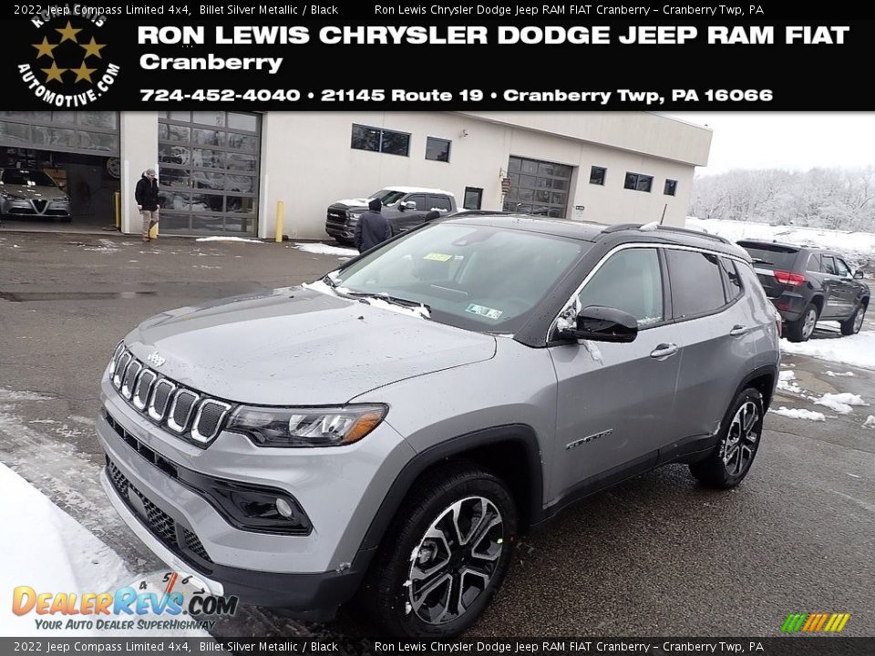 2022 Jeep Compass Limited 4x4 Billet Silver Metallic / Black Photo #1