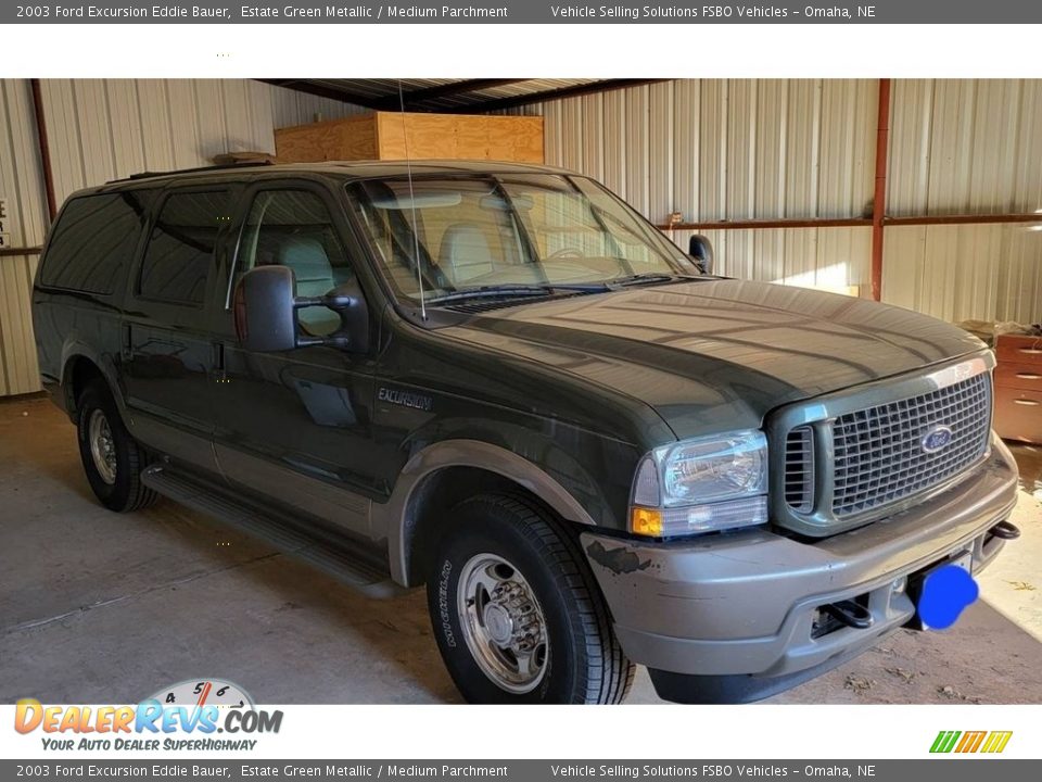 2003 Ford Excursion Eddie Bauer Estate Green Metallic / Medium Parchment Photo #1