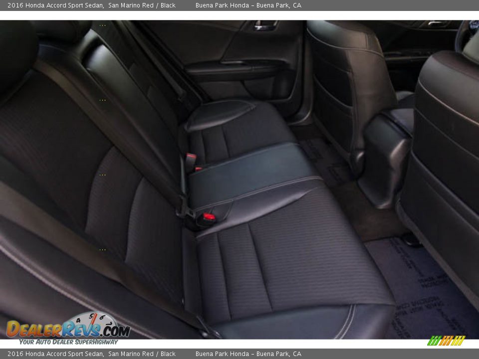 2016 Honda Accord Sport Sedan San Marino Red / Black Photo #18