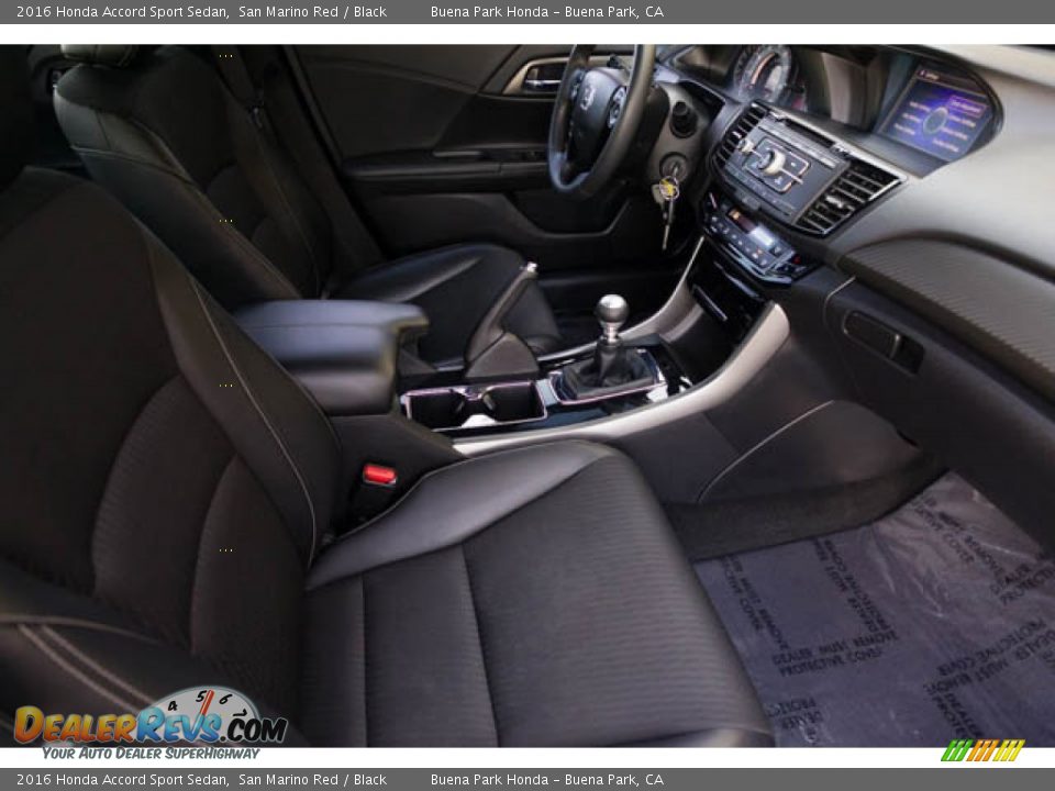 2016 Honda Accord Sport Sedan San Marino Red / Black Photo #20