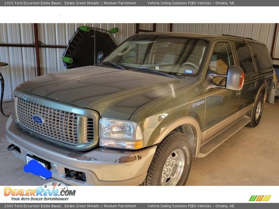 2003 Ford Excursion Eddie Bauer Estate Green Metallic / Medium Parchment Photo #5