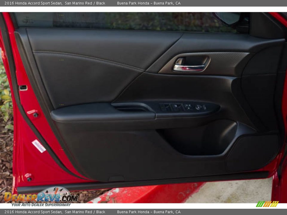 2016 Honda Accord Sport Sedan San Marino Red / Black Photo #25