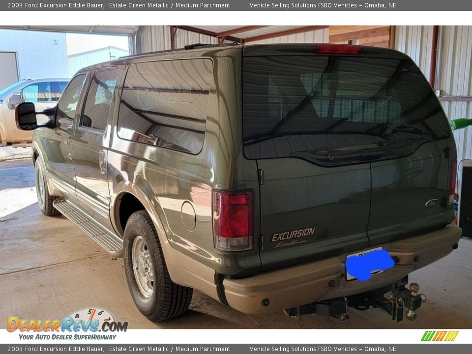 2003 Ford Excursion Eddie Bauer Estate Green Metallic / Medium Parchment Photo #10