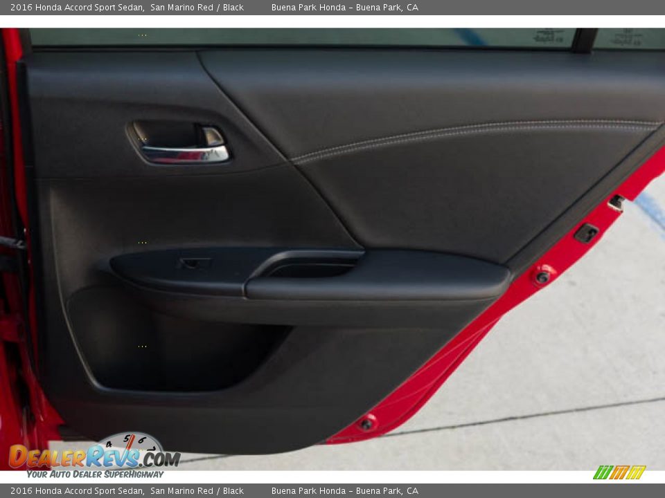 2016 Honda Accord Sport Sedan San Marino Red / Black Photo #28