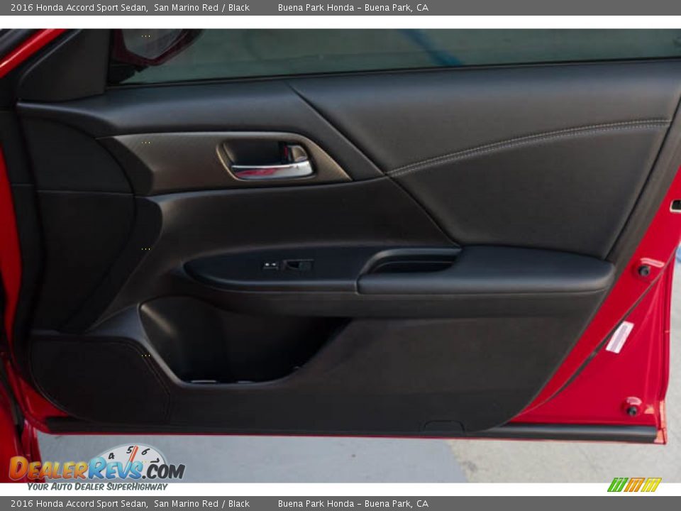 2016 Honda Accord Sport Sedan San Marino Red / Black Photo #29