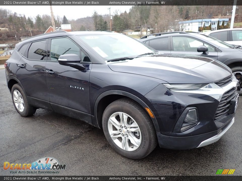 2021 Chevrolet Blazer LT AWD Midnight Blue Metallic / Jet Black Photo #1