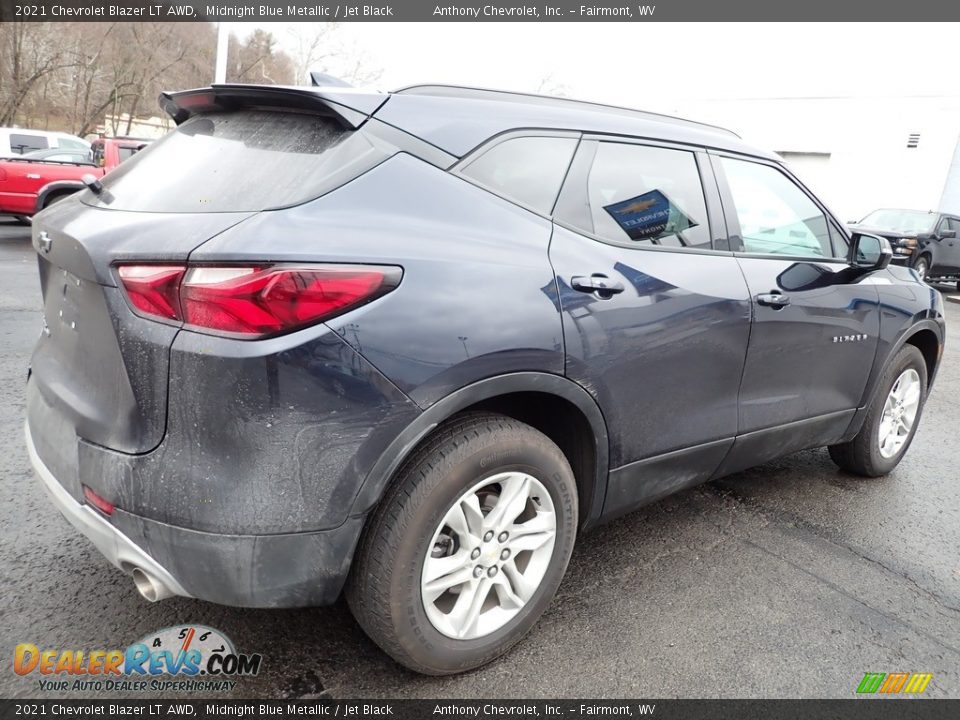 2021 Chevrolet Blazer LT AWD Midnight Blue Metallic / Jet Black Photo #2