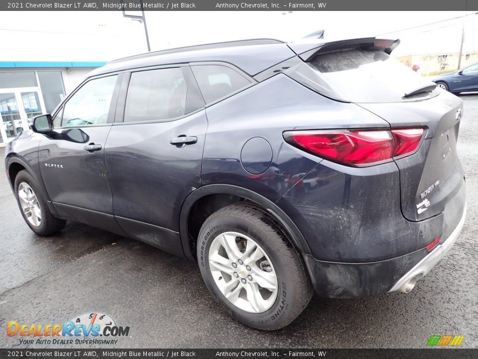 2021 Chevrolet Blazer LT AWD Midnight Blue Metallic / Jet Black Photo #3