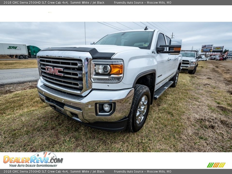 2018 GMC Sierra 2500HD SLT Crew Cab 4x4 Summit White / Jet Black Photo #7