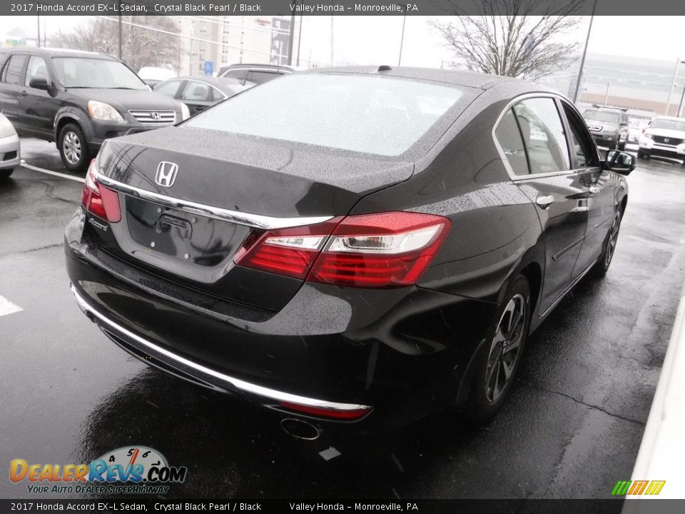 2017 Honda Accord EX-L Sedan Crystal Black Pearl / Black Photo #7