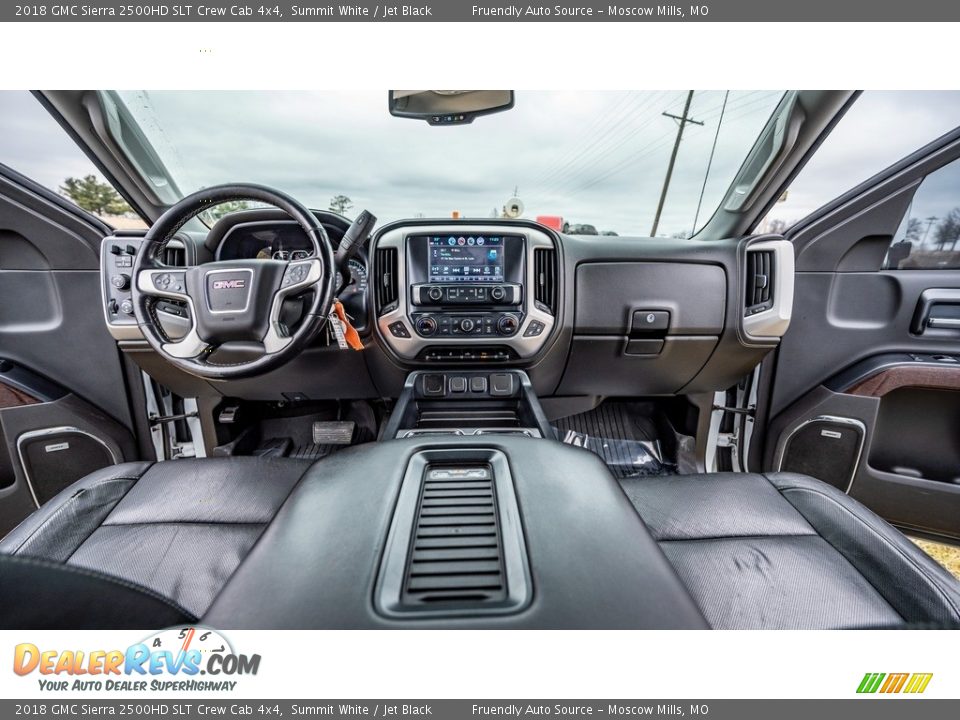 Jet Black Interior - 2018 GMC Sierra 2500HD SLT Crew Cab 4x4 Photo #13