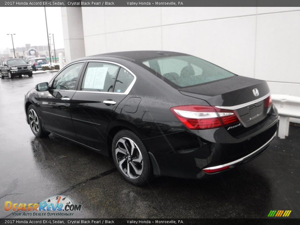 2017 Honda Accord EX-L Sedan Crystal Black Pearl / Black Photo #9