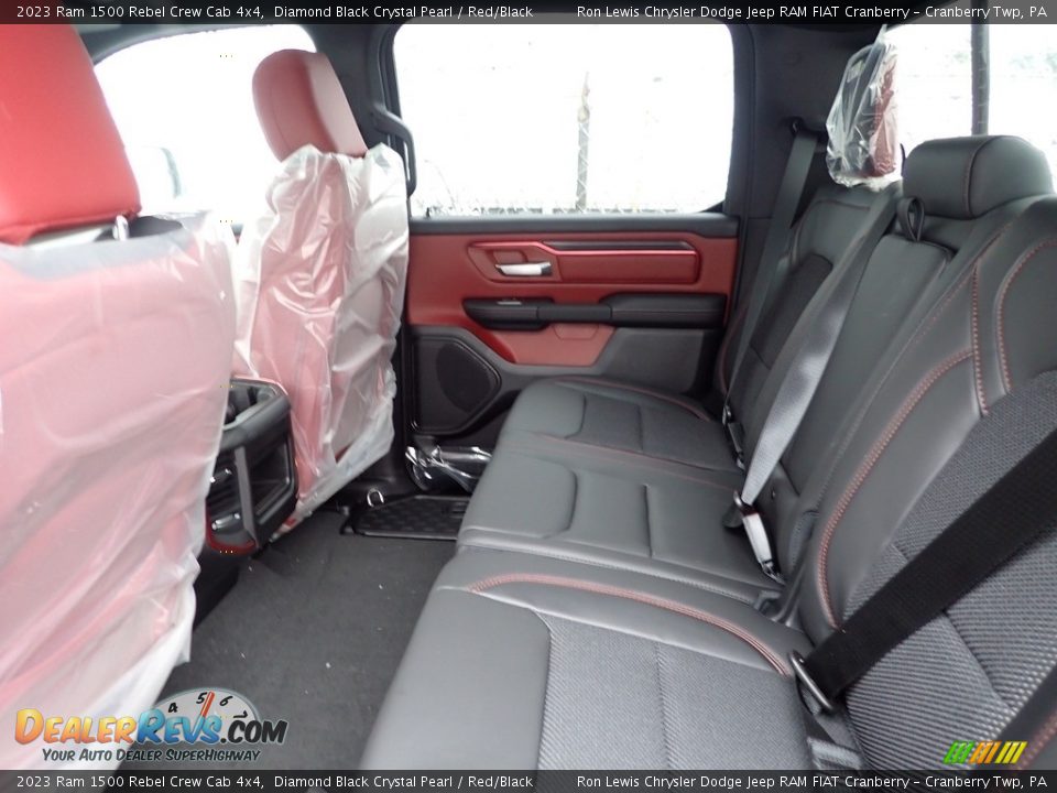 Rear Seat of 2023 Ram 1500 Rebel Crew Cab 4x4 Photo #8