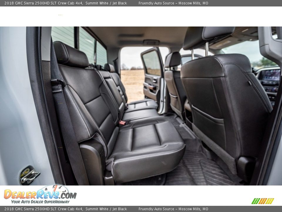 Rear Seat of 2018 GMC Sierra 2500HD SLT Crew Cab 4x4 Photo #17