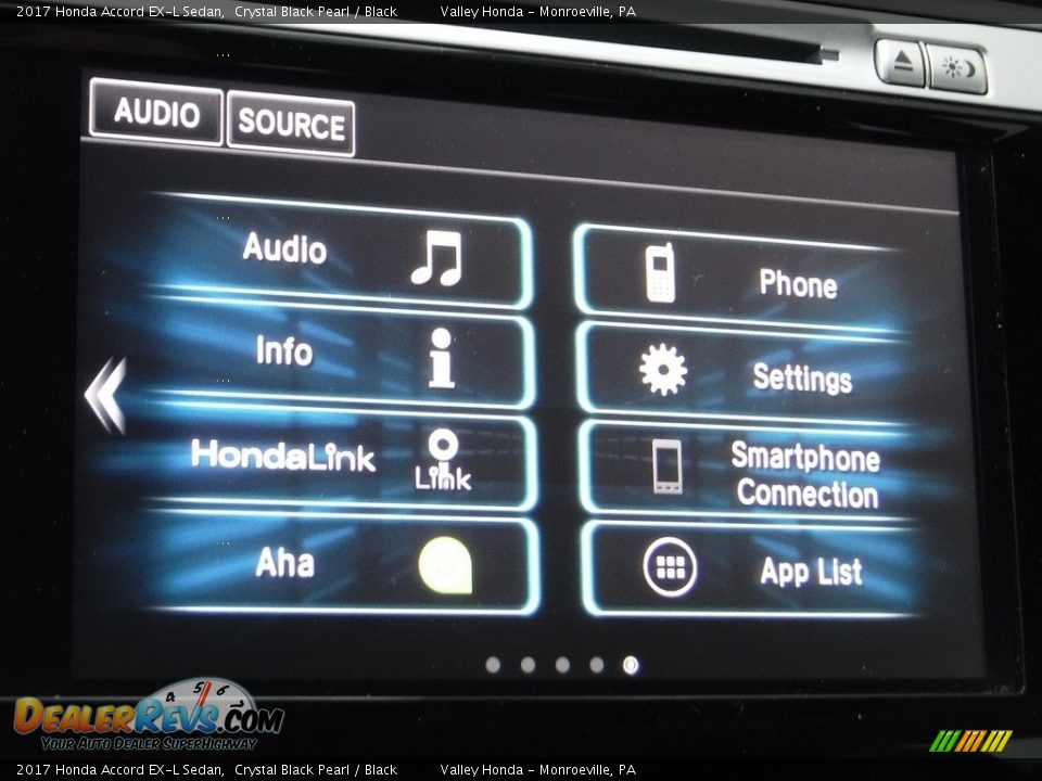 2017 Honda Accord EX-L Sedan Crystal Black Pearl / Black Photo #21