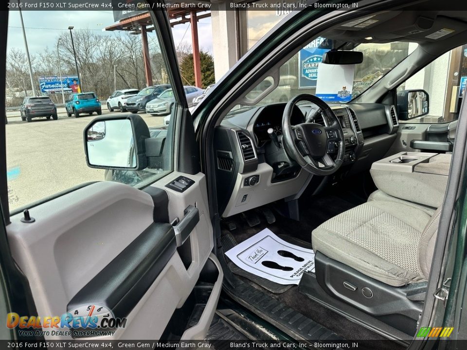 2016 Ford F150 XLT SuperCrew 4x4 Green Gem / Medium Earth Gray Photo #3