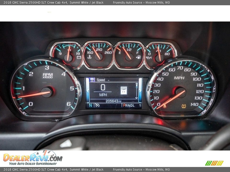 2018 GMC Sierra 2500HD SLT Crew Cab 4x4 Gauges Photo #28