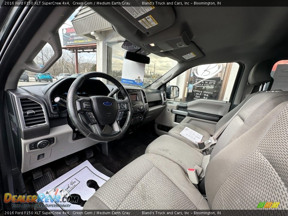 2016 Ford F150 XLT SuperCrew 4x4 Green Gem / Medium Earth Gray Photo #4