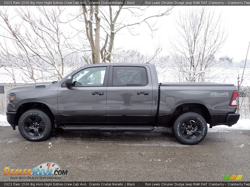 Granite Crystal Metallic 2023 Ram 1500 Big Horn Night Edition Crew Cab 4x4 Photo #4