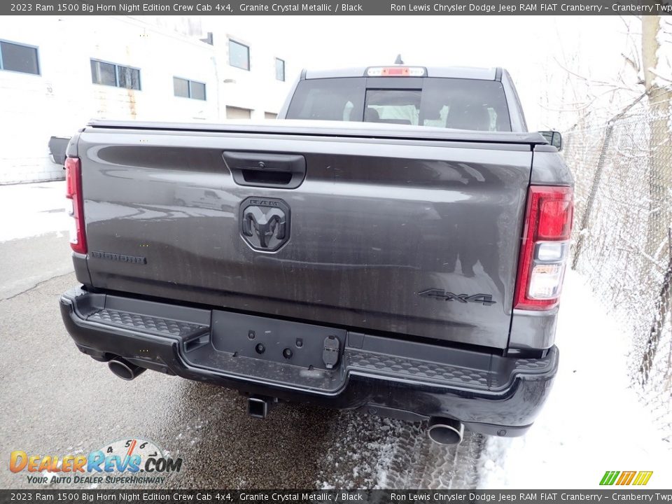 2023 Ram 1500 Big Horn Night Edition Crew Cab 4x4 Granite Crystal Metallic / Black Photo #6