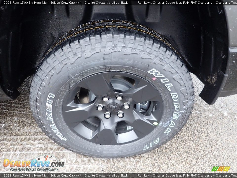 2023 Ram 1500 Big Horn Night Edition Crew Cab 4x4 Granite Crystal Metallic / Black Photo #7