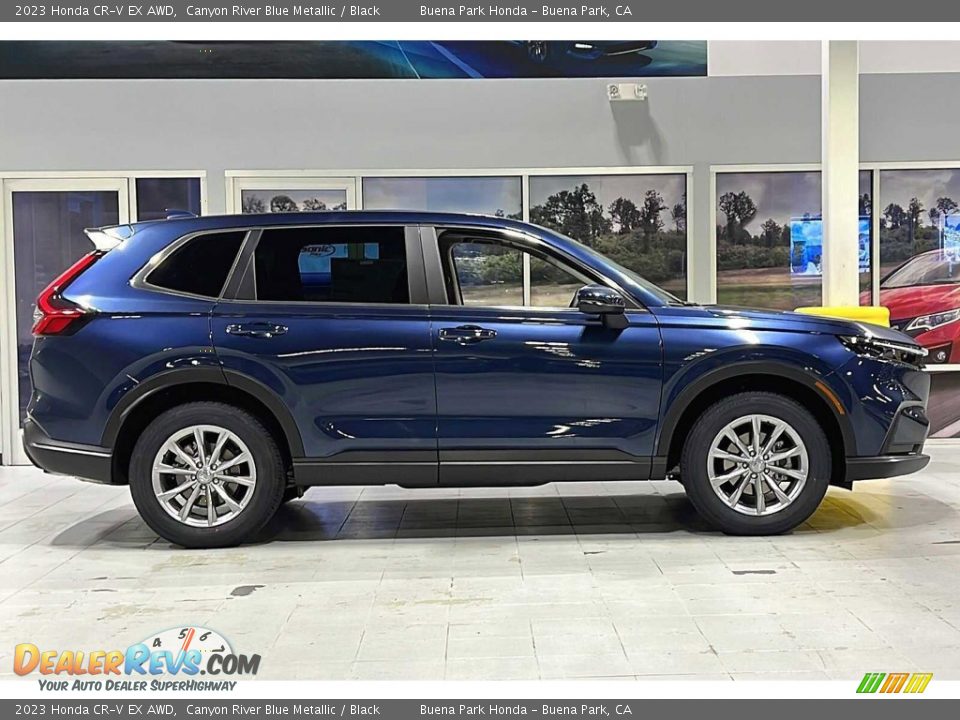 Canyon River Blue Metallic 2023 Honda CR-V EX AWD Photo #3