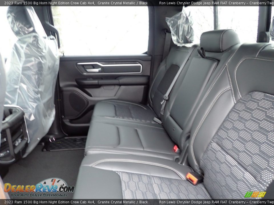 Rear Seat of 2023 Ram 1500 Big Horn Night Edition Crew Cab 4x4 Photo #8