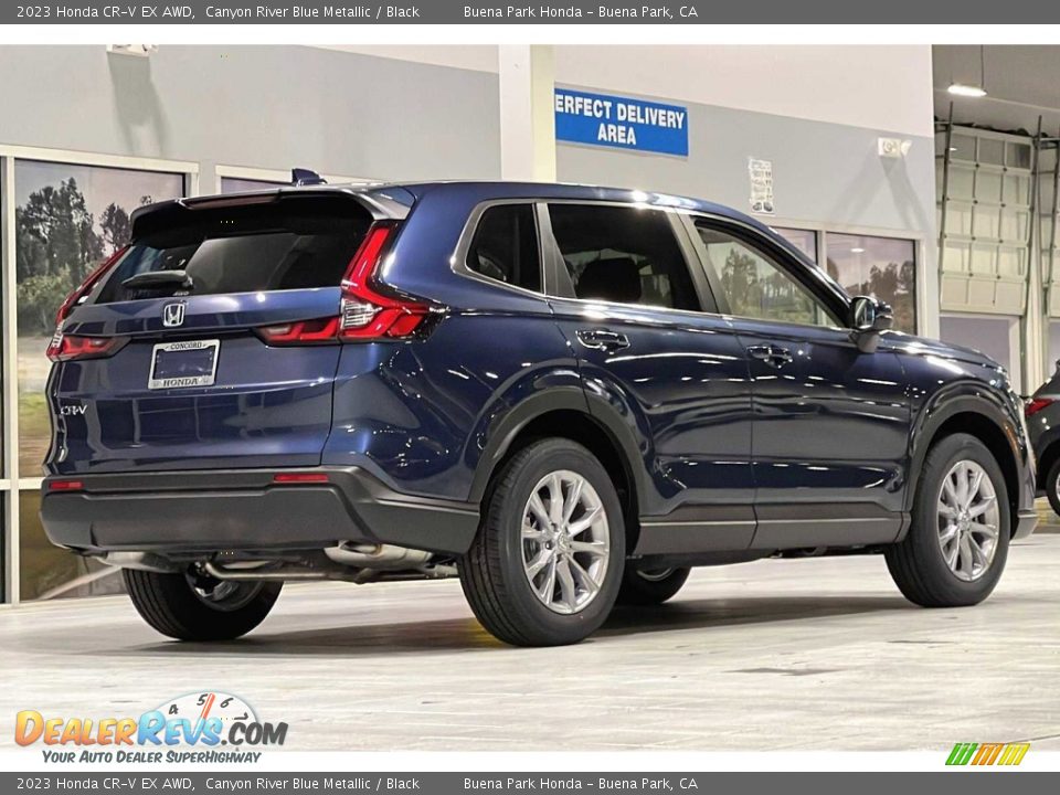 Canyon River Blue Metallic 2023 Honda CR-V EX AWD Photo #4
