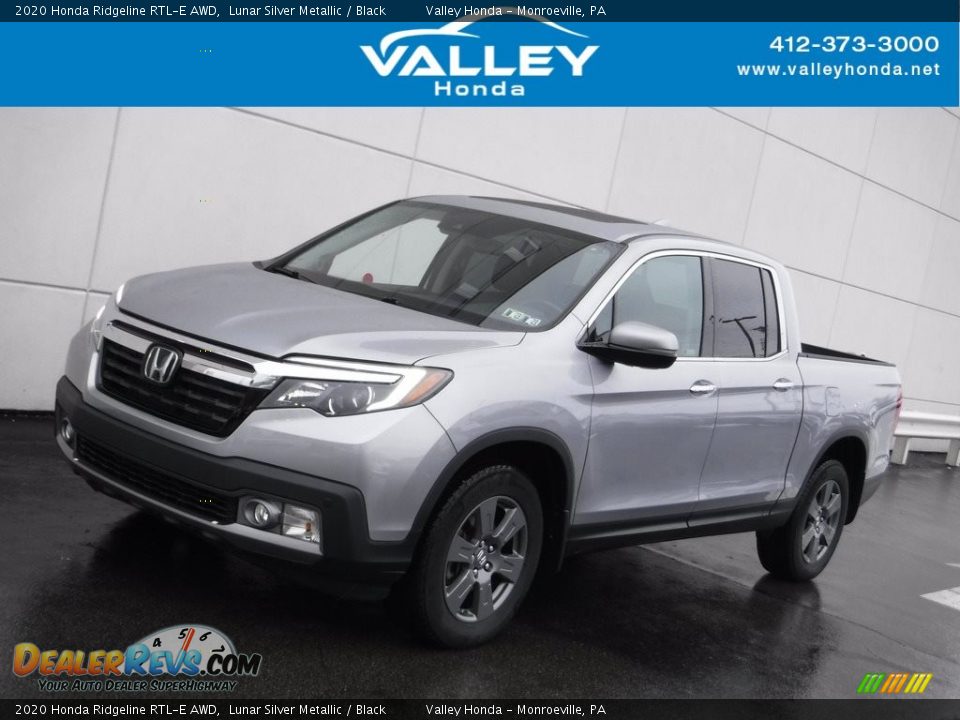 2020 Honda Ridgeline RTL-E AWD Lunar Silver Metallic / Black Photo #1