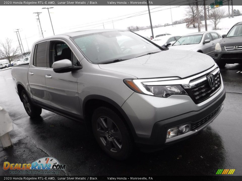 2020 Honda Ridgeline RTL-E AWD Lunar Silver Metallic / Black Photo #6