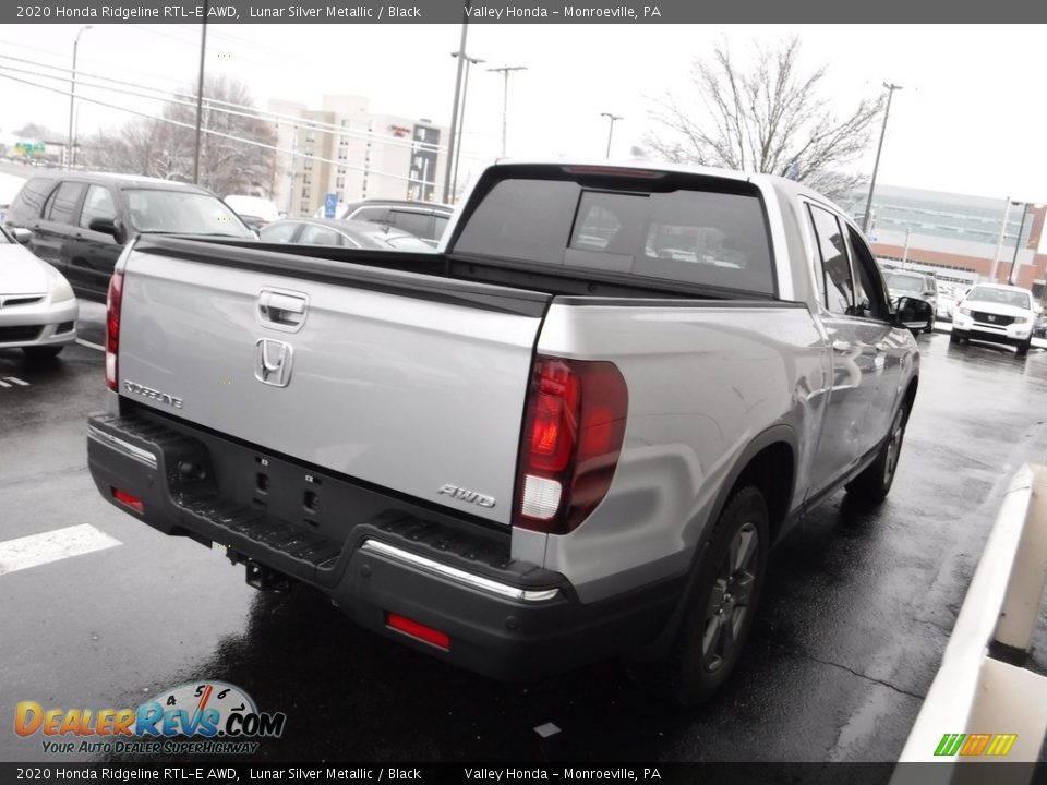 2020 Honda Ridgeline RTL-E AWD Lunar Silver Metallic / Black Photo #7