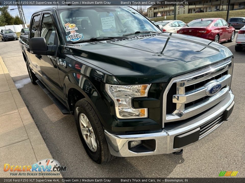 2016 Ford F150 XLT SuperCrew 4x4 Green Gem / Medium Earth Gray Photo #18