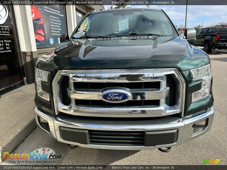 2016 Ford F150 XLT SuperCrew 4x4 Green Gem / Medium Earth Gray Photo #19