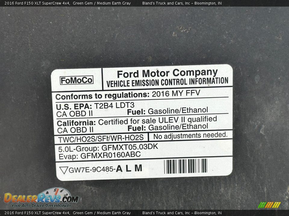 2016 Ford F150 XLT SuperCrew 4x4 Green Gem / Medium Earth Gray Photo #21
