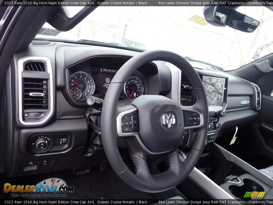 2023 Ram 1500 Big Horn Night Edition Crew Cab 4x4 Granite Crystal Metallic / Black Photo #19