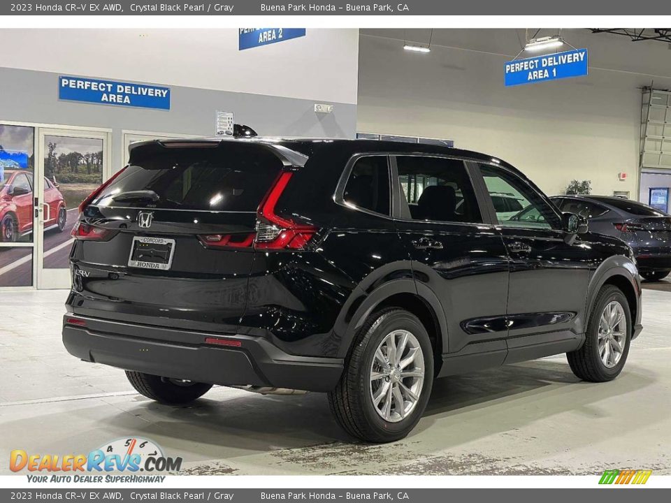 2023 Honda CR-V EX AWD Crystal Black Pearl / Gray Photo #4