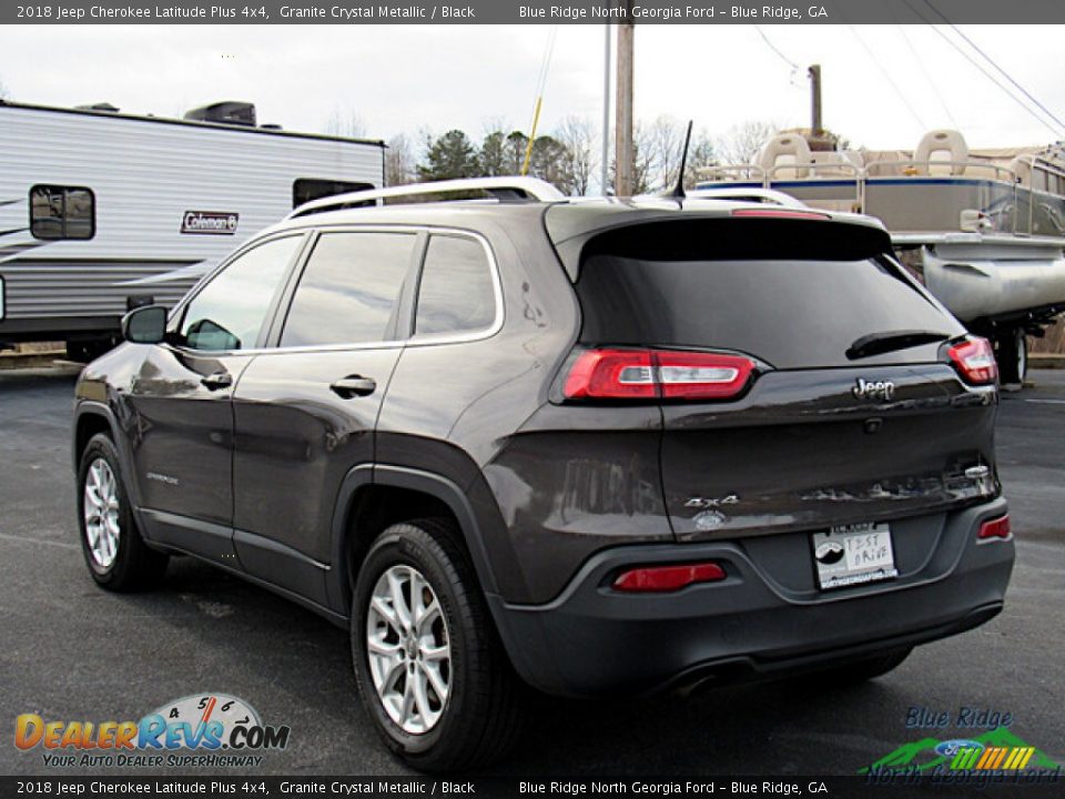 2018 Jeep Cherokee Latitude Plus 4x4 Granite Crystal Metallic / Black Photo #3