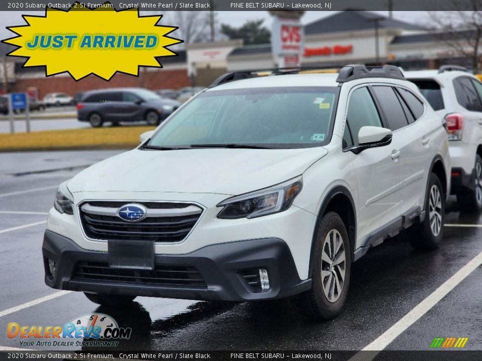 2020 Subaru Outback 2.5i Premium Crystal White Pearl / Slate Black Photo #1