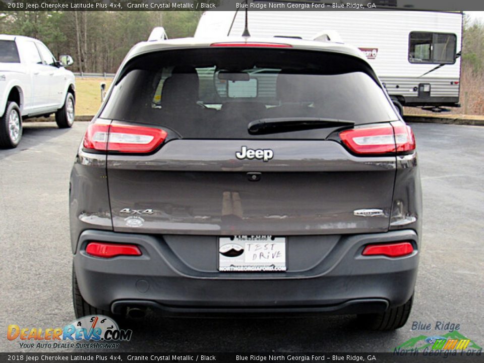 2018 Jeep Cherokee Latitude Plus 4x4 Granite Crystal Metallic / Black Photo #4