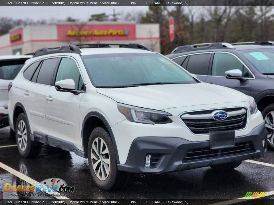 2020 Subaru Outback 2.5i Premium Crystal White Pearl / Slate Black Photo #3