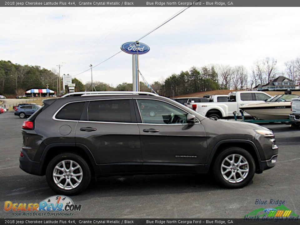 2018 Jeep Cherokee Latitude Plus 4x4 Granite Crystal Metallic / Black Photo #6