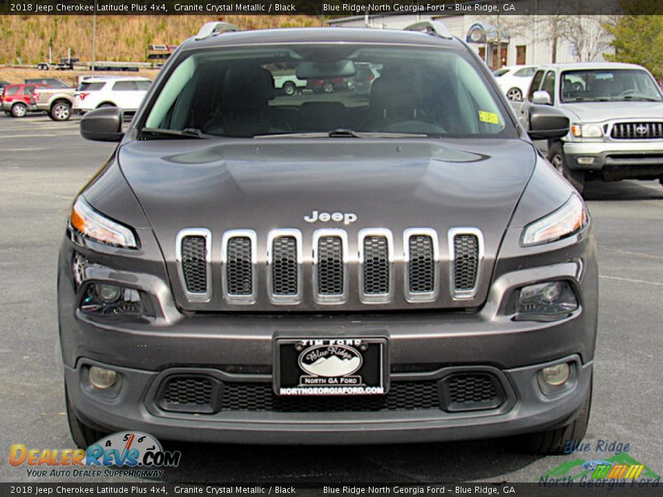 2018 Jeep Cherokee Latitude Plus 4x4 Granite Crystal Metallic / Black Photo #8