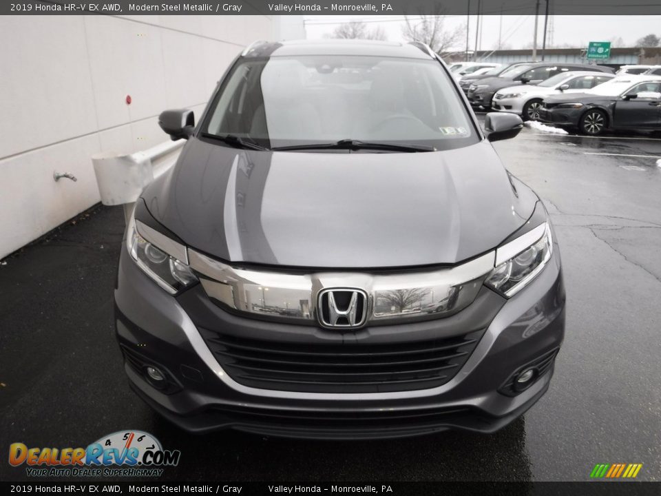 2019 Honda HR-V EX AWD Modern Steel Metallic / Gray Photo #5