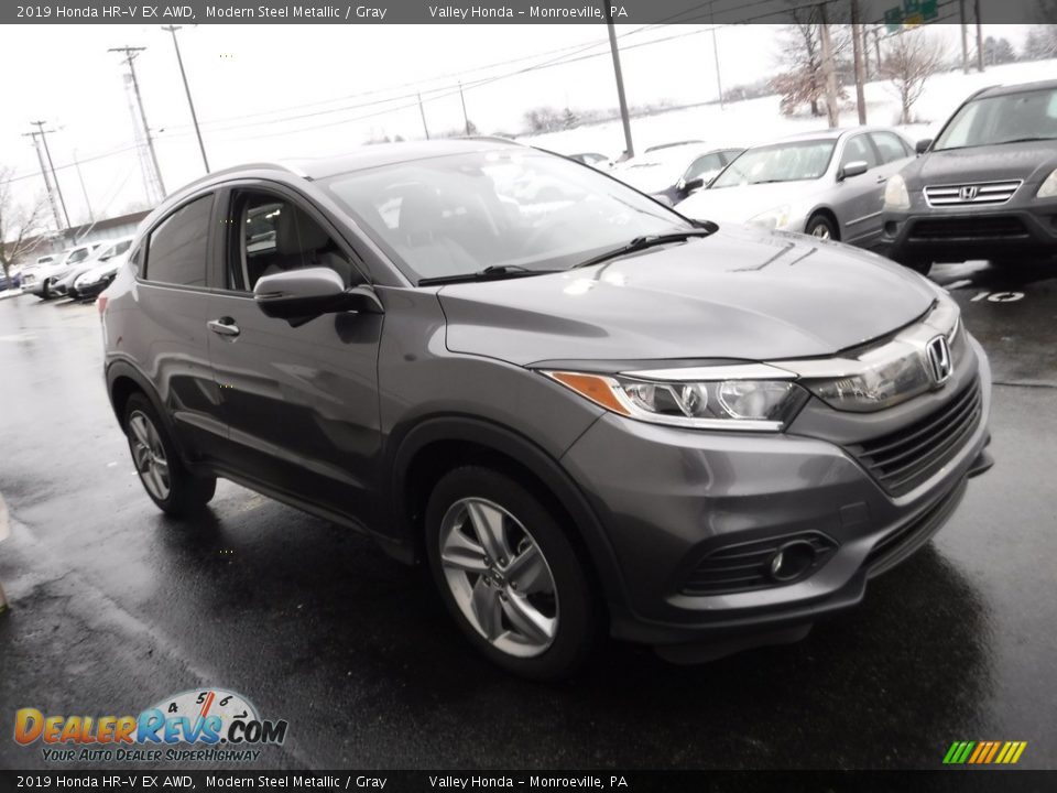 2019 Honda HR-V EX AWD Modern Steel Metallic / Gray Photo #6