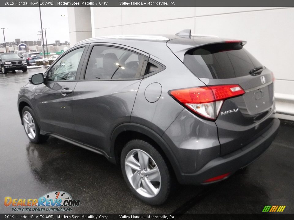 2019 Honda HR-V EX AWD Modern Steel Metallic / Gray Photo #10