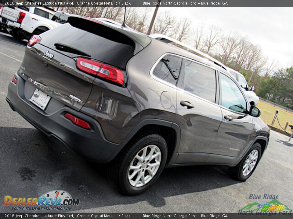 2018 Jeep Cherokee Latitude Plus 4x4 Granite Crystal Metallic / Black Photo #27