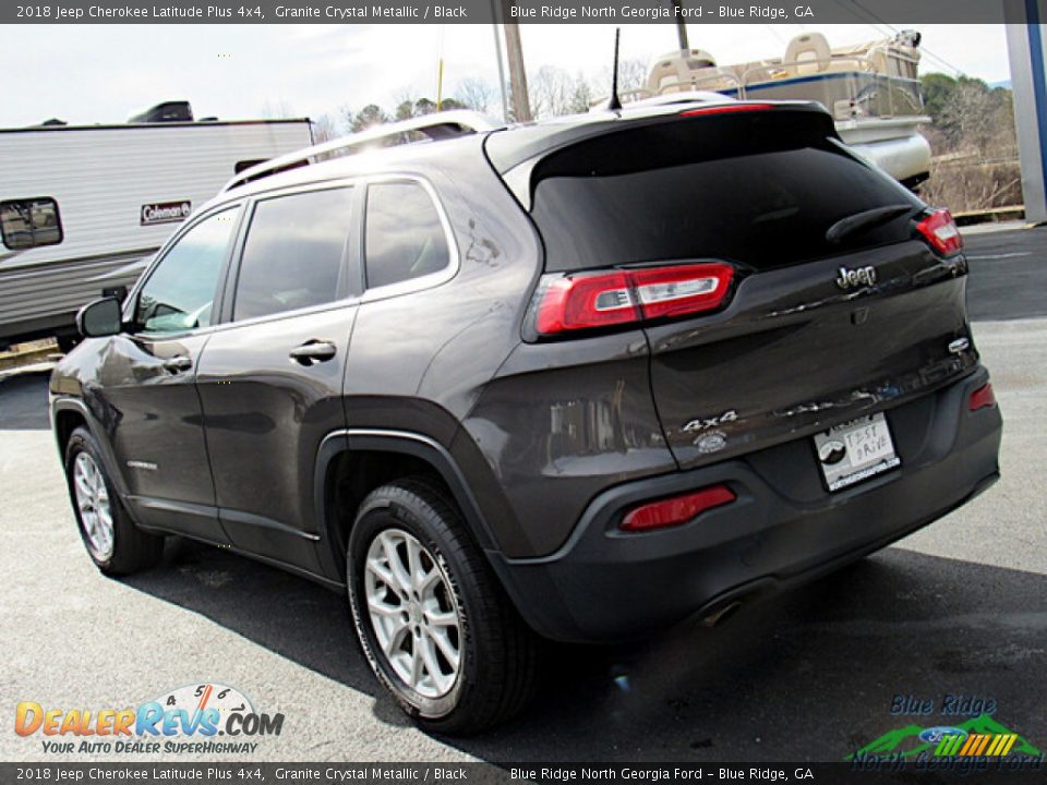 2018 Jeep Cherokee Latitude Plus 4x4 Granite Crystal Metallic / Black Photo #28