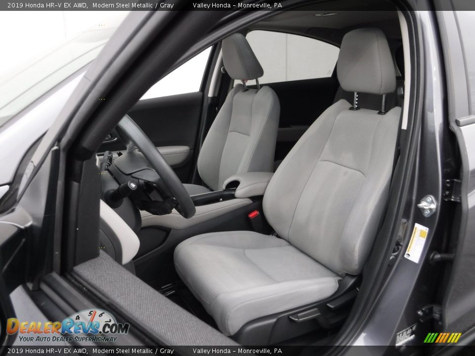 2019 Honda HR-V EX AWD Modern Steel Metallic / Gray Photo #14