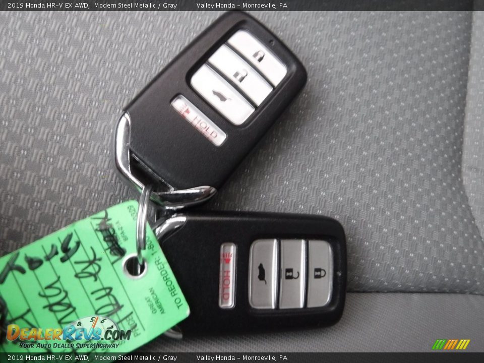 2019 Honda HR-V EX AWD Modern Steel Metallic / Gray Photo #31